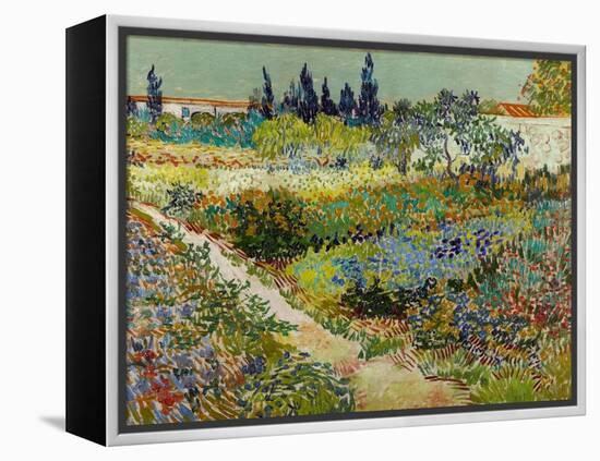 Vue De Jardin Fleuri Avec Chemin  (Flowering Garden with Path) Peinture De Vincent Van Gogh (1853--Vincent van Gogh-Framed Premier Image Canvas