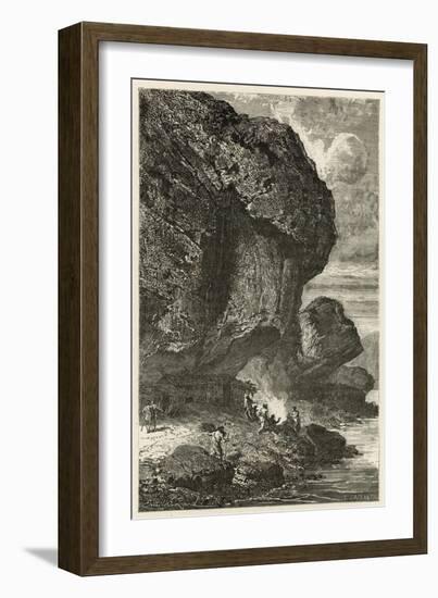 Vue De L'Abri Sous Roche De Bruniquel, Habitation De L'Homme a L'Epoque De Renne-Emile Antoine Bayard-Framed Giclee Print