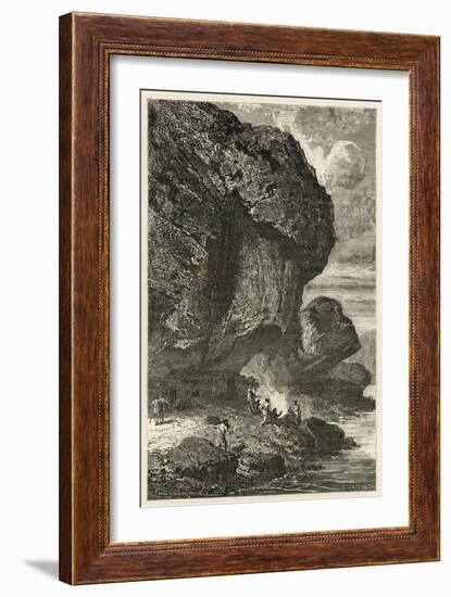 Vue De L'Abri Sous Roche De Bruniquel, Habitation De L'Homme a L'Epoque De Renne-Emile Antoine Bayard-Framed Giclee Print