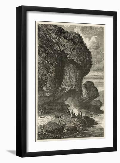 Vue De L'Abri Sous Roche De Bruniquel, Habitation De L'Homme a L'Epoque De Renne-Emile Antoine Bayard-Framed Giclee Print