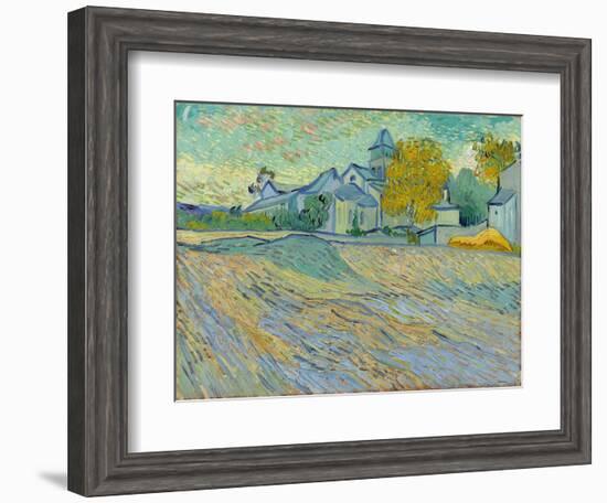 Vue De L'Asile Et De La Chapelle De Saint-Remy, 1889-Vincent van Gogh-Framed Giclee Print