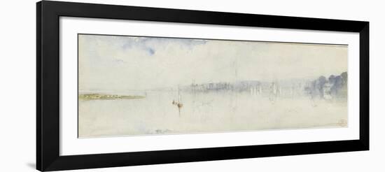 Vue de l'estuaire de la Seine-Paul Huet-Framed Giclee Print