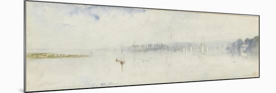 Vue de l'estuaire de la Seine-Paul Huet-Mounted Giclee Print