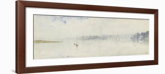 Vue de l'estuaire de la Seine-Paul Huet-Framed Giclee Print