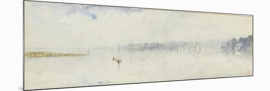 Vue de l'estuaire de la Seine-Paul Huet-Mounted Giclee Print