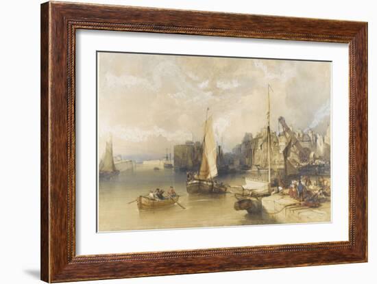 Vue de l'intérieur du port du Havre-William Callow-Framed Giclee Print