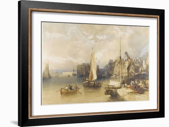 Vue de l'intérieur du port du Havre-William Callow-Framed Giclee Print