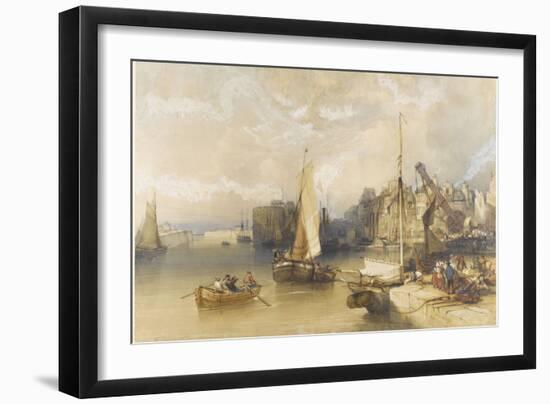 Vue de l'intérieur du port du Havre-William Callow-Framed Giclee Print