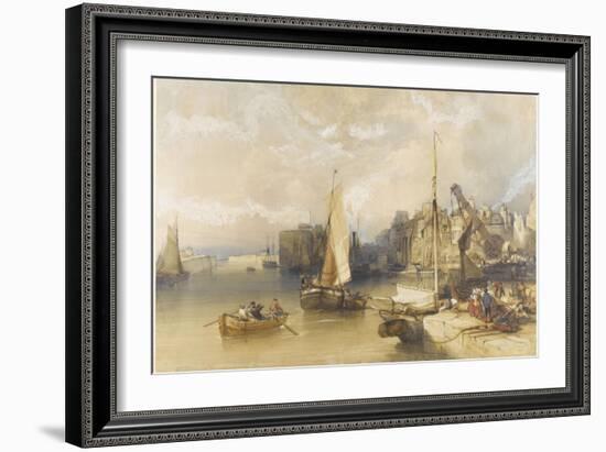 Vue de l'intérieur du port du Havre-William Callow-Framed Giclee Print