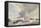 Vue de la coupole des Invalides et des toits environnants-Eugene Delacroix-Framed Premier Image Canvas