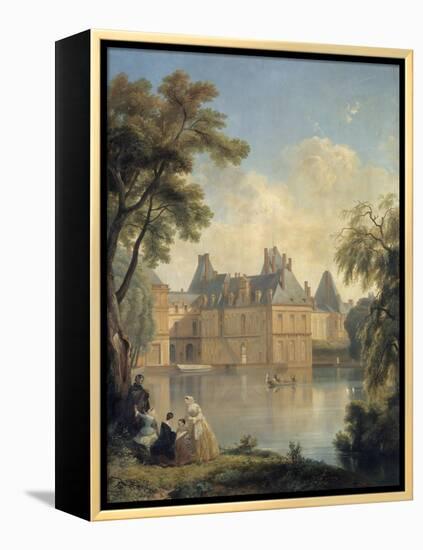 Vue de la cour de la Fontaine..-Jean Charles Joseph Remond-Framed Premier Image Canvas