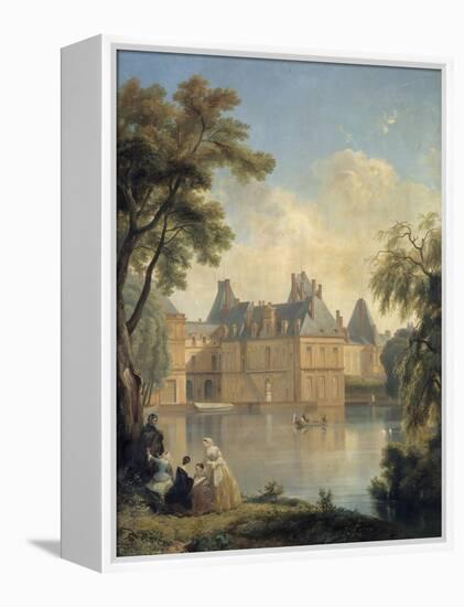 Vue de la cour de la Fontaine..-Jean Charles Joseph Remond-Framed Premier Image Canvas