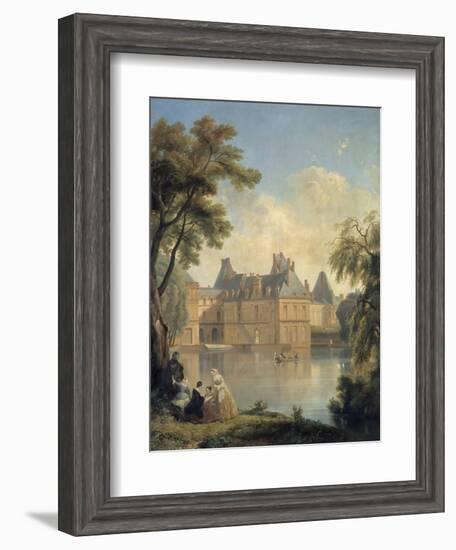 Vue de la cour de la Fontaine..-Jean Charles Joseph Remond-Framed Giclee Print