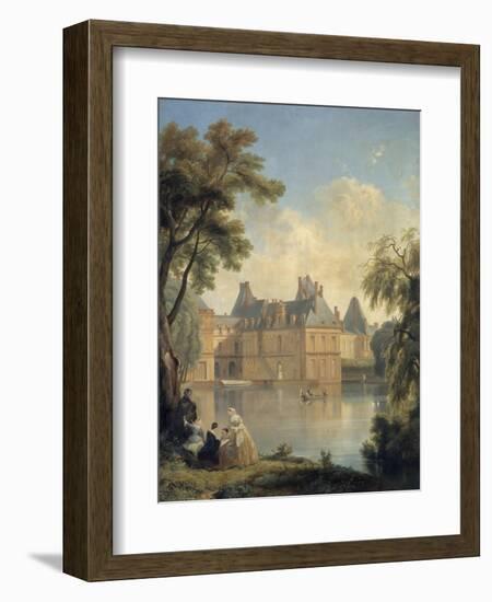 Vue de la cour de la Fontaine..-Jean Charles Joseph Remond-Framed Giclee Print