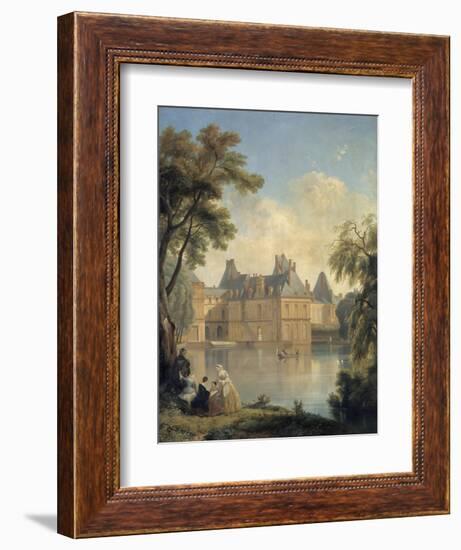 Vue de la cour de la Fontaine..-Jean Charles Joseph Remond-Framed Giclee Print