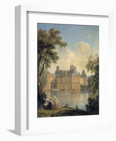 Vue de la cour de la Fontaine..-Jean Charles Joseph Remond-Framed Giclee Print