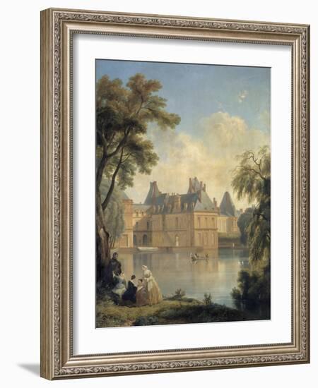 Vue de la cour de la Fontaine..-Jean Charles Joseph Remond-Framed Giclee Print