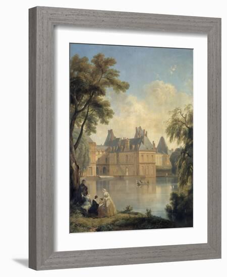 Vue de la cour de la Fontaine..-Jean Charles Joseph Remond-Framed Giclee Print