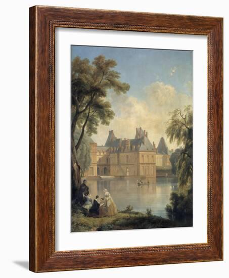 Vue de la cour de la Fontaine..-Jean Charles Joseph Remond-Framed Giclee Print