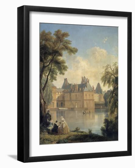 Vue de la cour de la Fontaine..-Jean Charles Joseph Remond-Framed Giclee Print