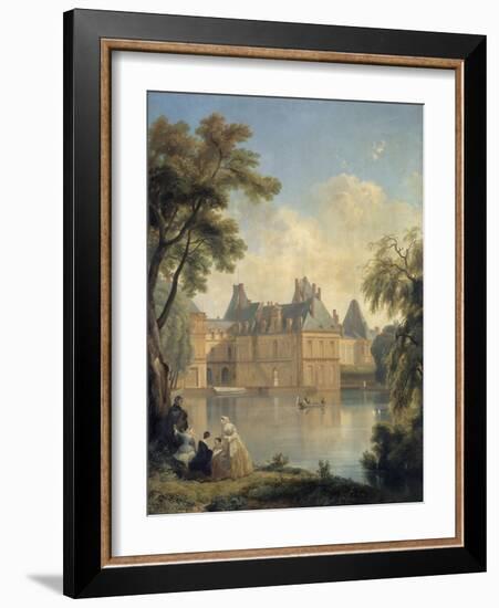 Vue de la cour de la Fontaine..-Jean Charles Joseph Remond-Framed Giclee Print