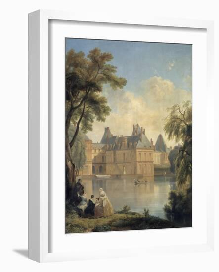 Vue de la cour de la Fontaine..-Jean Charles Joseph Remond-Framed Giclee Print