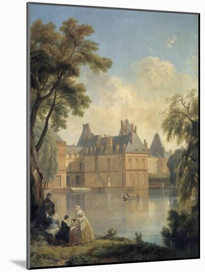 Vue de la cour de la Fontaine..-Jean Charles Joseph Remond-Mounted Giclee Print