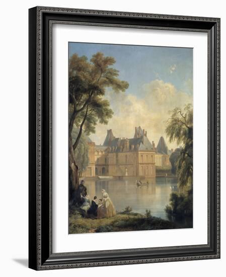 Vue de la cour de la Fontaine..-Jean Charles Joseph Remond-Framed Giclee Print