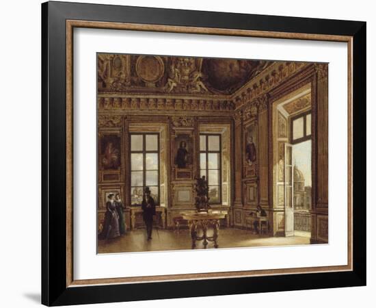 Vue de la galerie d'Apollon du Louvre, côté Seine-Victor Duval-Framed Giclee Print