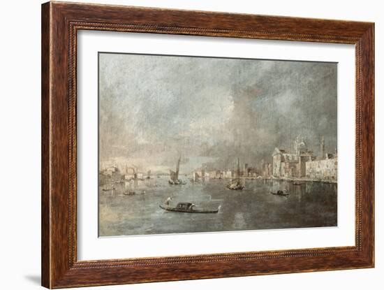 Vue de la Giudecca avec les Zattere-Francesco Guardi-Framed Giclee Print