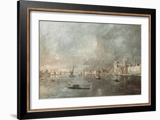 Vue de la Giudecca avec les Zattere-Francesco Guardi-Framed Giclee Print