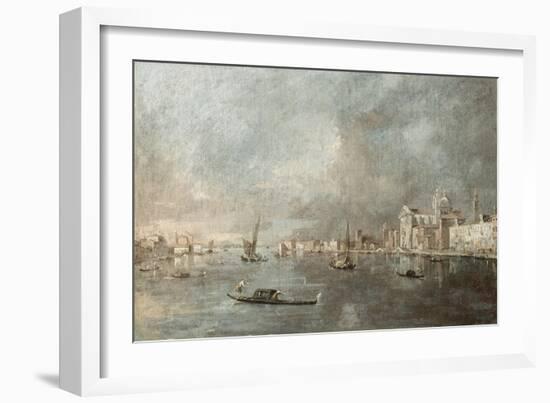 Vue de la Giudecca avec les Zattere-Francesco Guardi-Framed Giclee Print