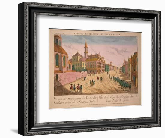 Vuë De La Rue Des Recolets De Quebec, Published C.1770S-Franz Xavier Habermann-Framed Giclee Print