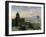 Vue De La Rue Washington a Indianapolis Au Crepuscule  Peinture De Theodor Groll (1857-1913) 1892--Theodor Groll-Framed Giclee Print