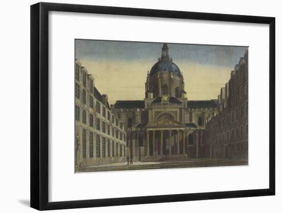 Vue de la Sorbonne prise de la cour-null-Framed Giclee Print