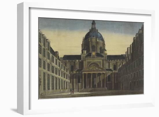 Vue de la Sorbonne prise de la cour-null-Framed Giclee Print