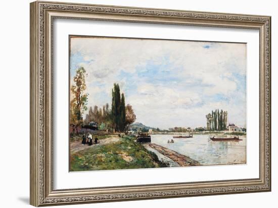 Vue De Meudon Du Pont De Sevres, 1866-Johan-Barthold Jongkind-Framed Giclee Print