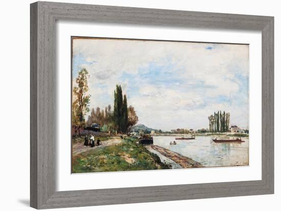 Vue De Meudon Du Pont De Sevres, 1866-Johan-Barthold Jongkind-Framed Giclee Print