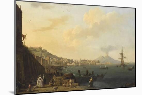 Vue de Naples avec le Vésuve-Claude Joseph Vernet-Mounted Giclee Print