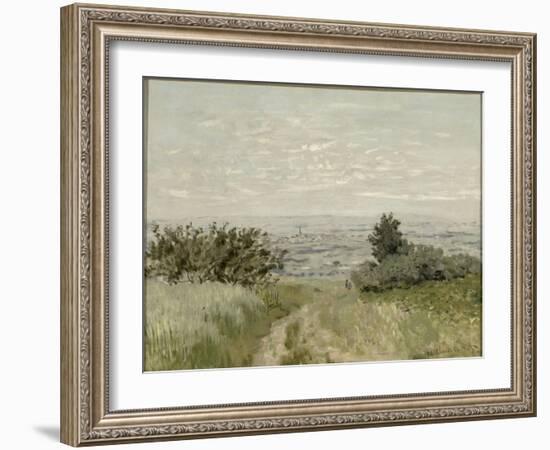 Vue de plaine à Argenteuil, côteaux de Sannois-Claude Monet-Framed Giclee Print