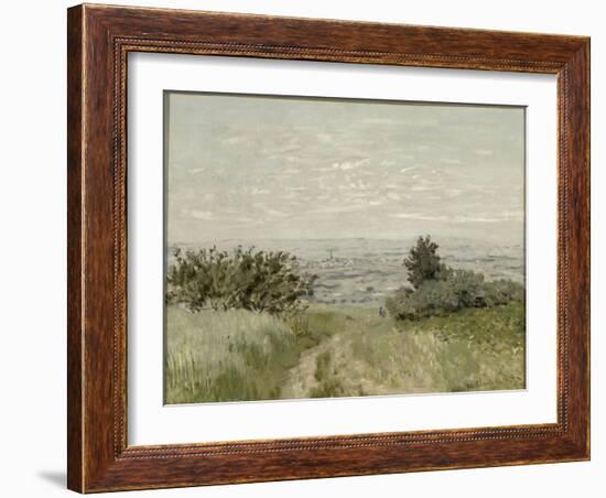 Vue de plaine à Argenteuil, côteaux de Sannois-Claude Monet-Framed Giclee Print