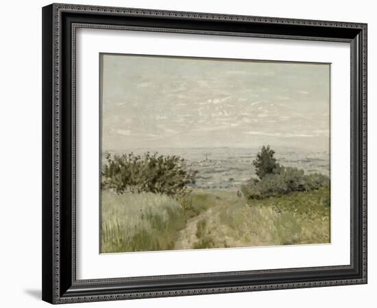 Vue de plaine à Argenteuil, côteaux de Sannois-Claude Monet-Framed Giclee Print