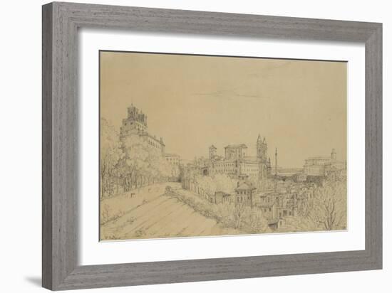 Vue de Rome prise du Pincio-Victor Baltard-Framed Giclee Print