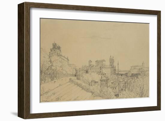 Vue de Rome prise du Pincio-Victor Baltard-Framed Giclee Print