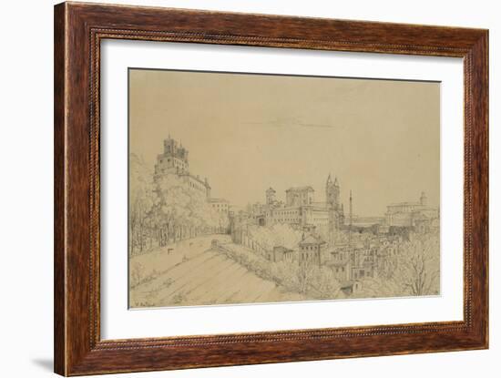 Vue de Rome prise du Pincio-Victor Baltard-Framed Giclee Print