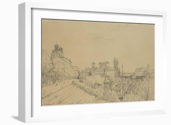 Vue de Rome prise du Pincio-Victor Baltard-Framed Giclee Print