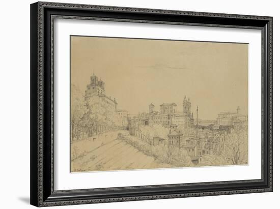 Vue de Rome prise du Pincio-Victor Baltard-Framed Giclee Print