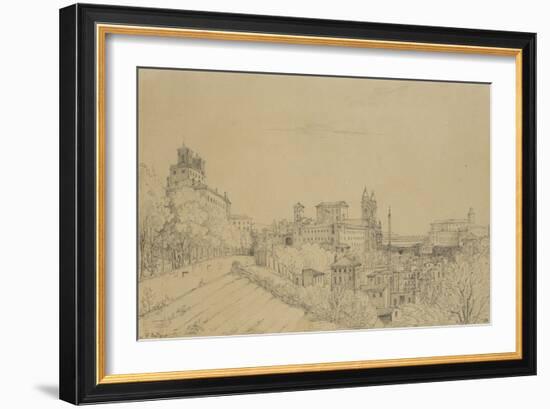 Vue de Rome prise du Pincio-Victor Baltard-Framed Giclee Print