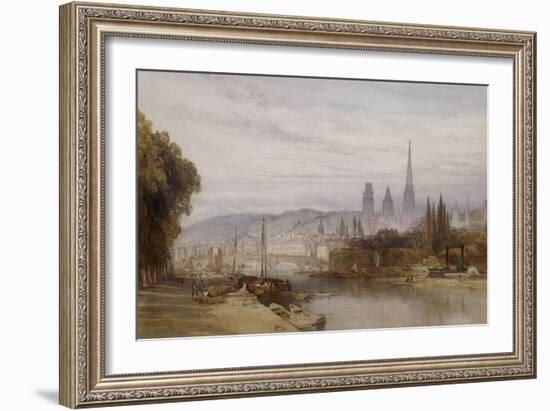 Vue de Rouen-William Callow-Framed Giclee Print