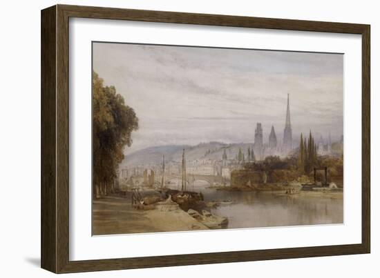 Vue de Rouen-William Callow-Framed Giclee Print